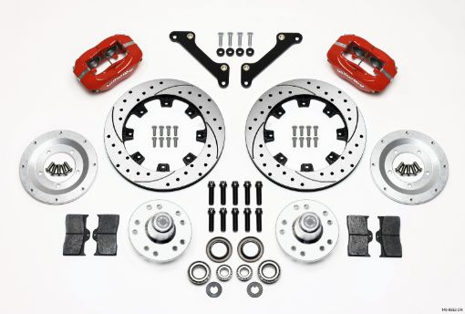 Bild von Wilwood Forged Dynalite Front Kit 12.19in Drilled Red 70 - 78 Camaro