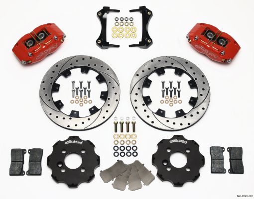 Bild von Wilwood Dynapro Radial Front Kit 12.19in Drilled Red Mini Cooper