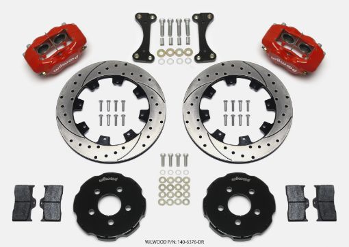 Bild von Wilwood Forged Dynalite Front Hat Kit 12.19in Drilled Red 00 - 04 PT Cruiser03 - 04 SRT4