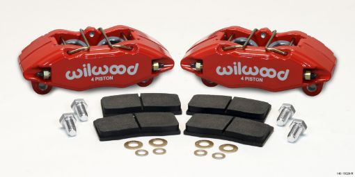 Bild von Wilwood DPHA Front Caliper Pad Kit Red Honda Acura w 262mm OE Rotor