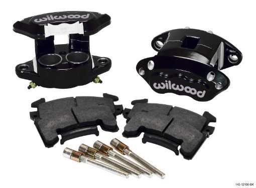 Bild von Wilwood D154 Front Caliper Kit - Black 1.62 1.62in Piston 0.81in Rotor