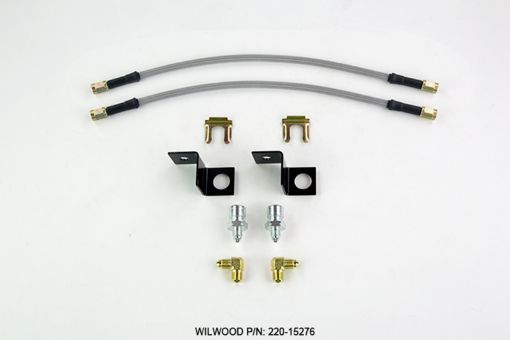 Bild von Wilwood Flexline Kit 14 inch - 3 M10 - 1.5 IF 18 NPT 90 Degree