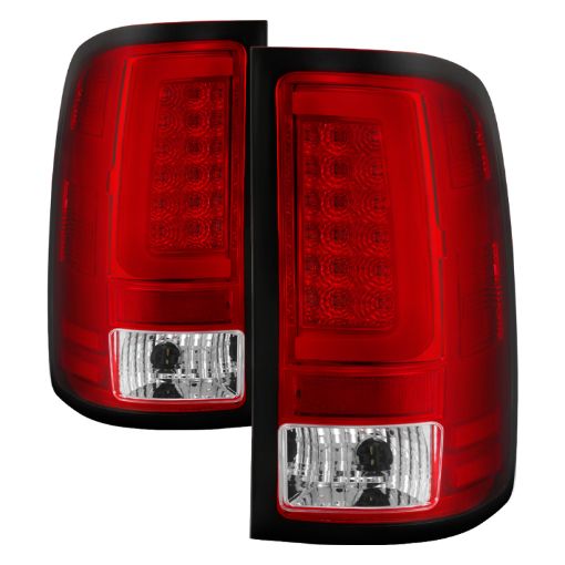 Bild von Spyder 07 - 13 GMC Sierra 1500 V2 Light Bar LED Tail Lights - Red Clear (ALT - YD - GS07V2 - LBLED - RC)