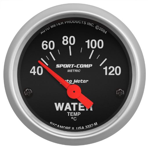 Bild von Autometer Sport - Comp 52mm 40 - 120 Degree Short Sweep Electronic Water Temperature Gauge