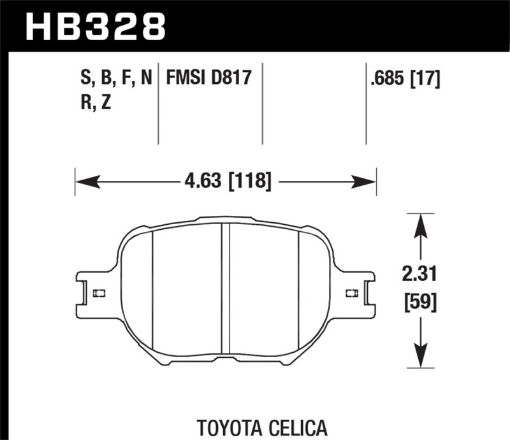 Bild von Hawk 01 - 05 Toyota Celica GTS 06 - 10 Scion TC HT - 10 Race Front Brake Pads