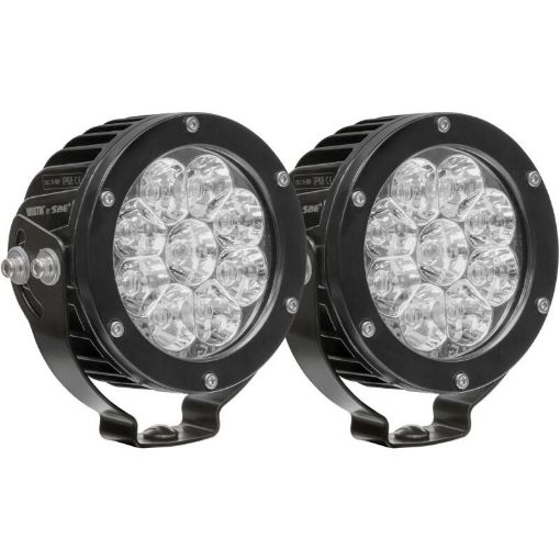 Bild von Westin Axis LED Auxiliary Light 4.75 inch Round Spot w3W Osram (Set of 2) - Black