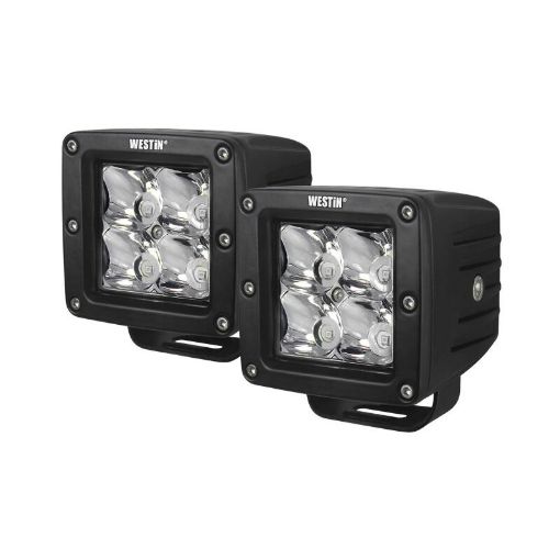 Bild von Westin Compact LED - 4 5W Cree 3 inch x 3 inch (Set of 2) - Black