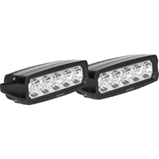 Bild von Westin Fusion5 LED Light Bar Single Row 5.5 inch Flex w3W Epistar (Set of 2) - Black