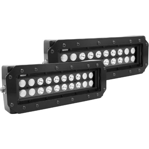 Bild von Westin HDX Flush Mount B - FORCE LED Light Kit (Set of 2) wwiring harness - Black