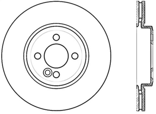 Bild von StopTech 05 - 10 Scion tC Cryo Slotted Front Left Sport Brake Rotor